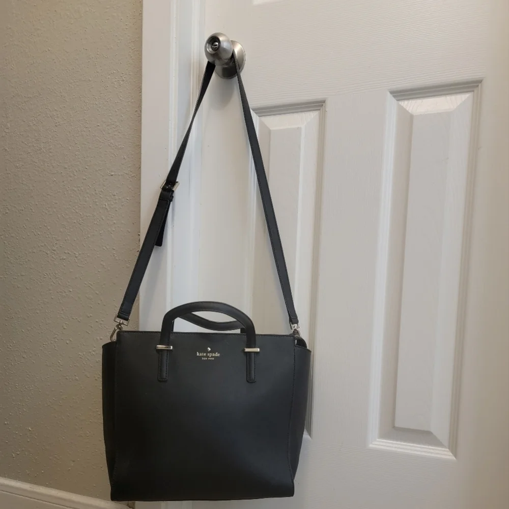 Kate Spade USED new york shoulder bag 2way leather BLK